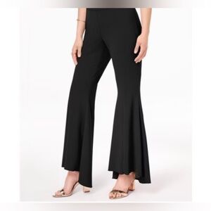 John Mark Elegant Black Flared High Low Women's Pants Size 10